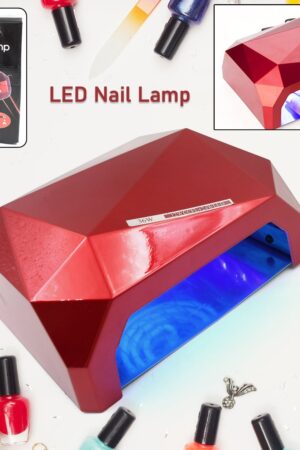 36W LED Nail Dryer, Curing Nail Polish UV Gel Diamond Shaped Nail Dryers (1 Pc)