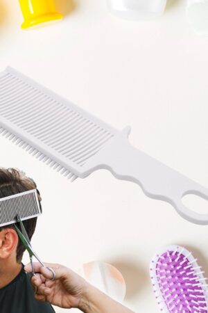 Ergonomic Flat Top Fading Clipper Comb Hair Care Styling | Brushes & Combs (1 Pc)