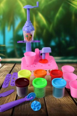 Scoop and Play Set, Color Dough for Kids Play Toys, Ice Cream Maker Machine (36 Pcs Set)