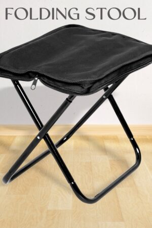 Folding Camping Stool Collapsible Camp Stool Portable Seat Travel Little Stools (1 Pc)