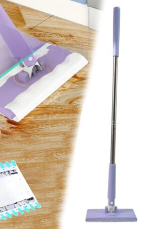 Automatic Cloth Changing Mini Mop with Push Pull Cloth Changing Handle (1 Pc)
