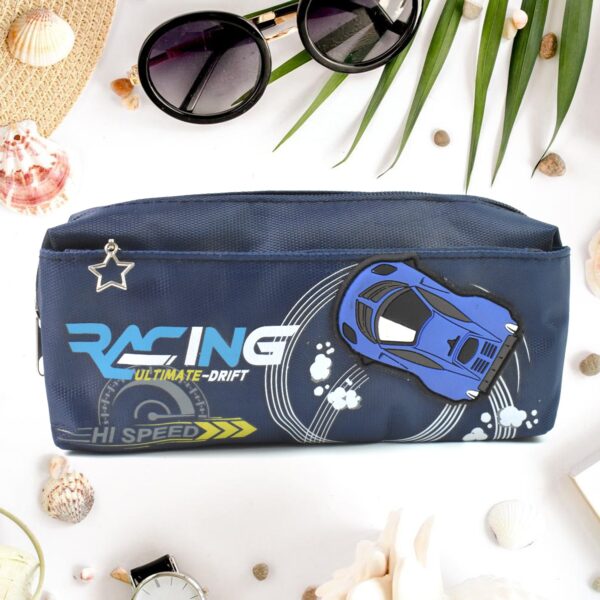 Pencil Pouch With Zipper, Students Pencil Case Large Capacity, Makeup Pouch, Stationery Bag (1 Pc / 2 Compartment)