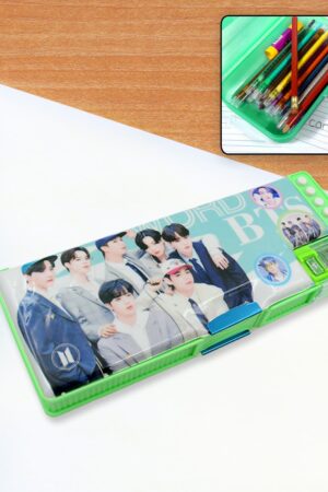 Multipurpose Compass Box (2 Compartments): Cartoon Pencil Case for Kids