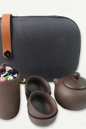 Portable Kung Fu Tea set with a portable travel bag (set of 6pcs)