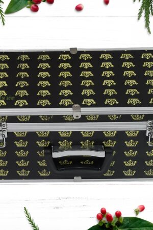 Wooden & Aluminium Multipurpose Portable Suitcase Travel Tool Box (38×17×18 Cm / 1 Pc)