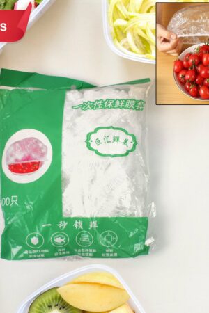 Disposable Elastic Food Storage Covers Bag (100 Pcs Set / Small)