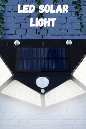 Outdoor Solar Lamp 100 LED Solar Light PIR Motion Sensor Wall Light ( 1 Pc)