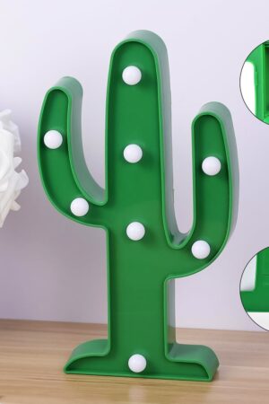 LED Cactus Light, LED Desk Lamp, LED Table Lamp (1 Pc / Battery not Included)