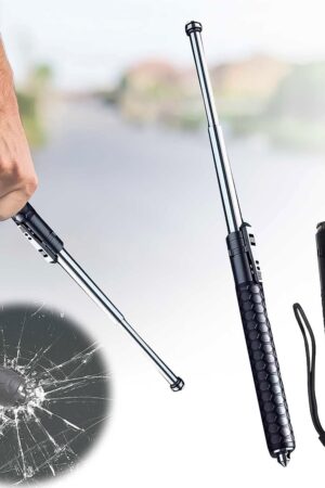 Metal Stick Safety Survival Emergency Outdoor Safety Protection Rod (65 Cm)