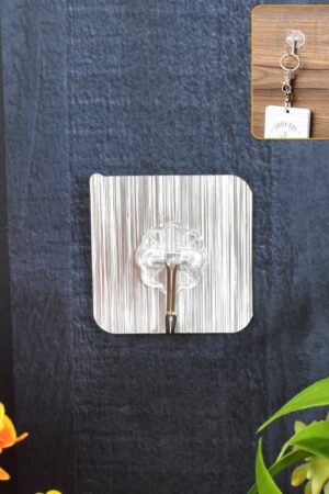 Adhesive Heavy-Duty Hooks for Kitchen and Bathroom ( 1 Pc )