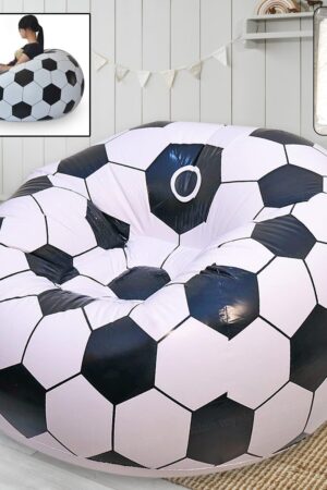 Foldable Sofa, Cartoon Style Inflatable Folding Chair, Ball Chair, Inflatable Sofa for Adults, Kids size (110cm x 80cm)