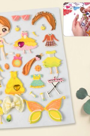 Multipurpose Adhesive 3D Stickers (1 Sheet /15×10 Cm)