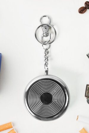 Mini Pocket SS Ashtray with keyring (1pc)