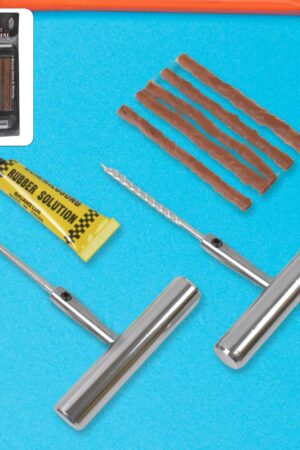 Tyre Repair Puncture Kit with 5 Rubber Strips (8 Pcs Set)