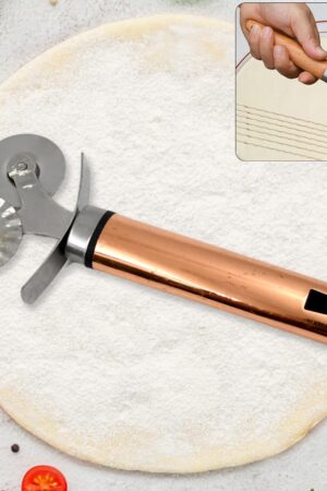 Pastry cutter wheel - Pie Crust Cutter Premium Double Cutter Wheel (1 Pc)