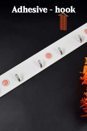 Multipurpose Self-Adhesive 6 hooks for wall Hook (1 Pc)