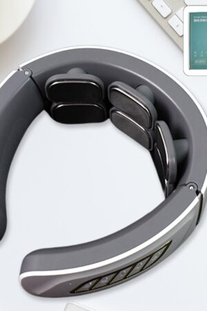 6 Heads Smart Electric Neck and Back Pulse Massager Wireless (1 Pc)