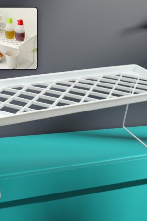 Folding Storage Organizer Stack Shelf Rack (1 Pc)