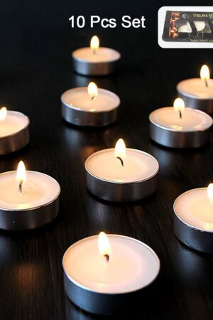 Tealight Candles Set, Smokeless Candles (10 Pcs set)