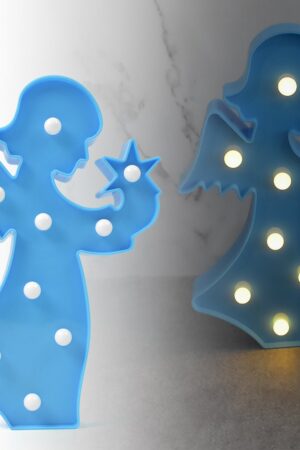 LED Angel Shape Night Light Desk Lamp (1 Pc / Battery Not Included)