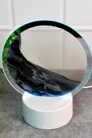 3D Liquid motion Display With LED Light (1 Pc)