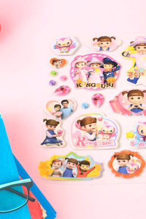 Multipurpose Adhesive 3D Stickers (1 Sheet / 15×10 Cm)