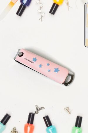 Cute Nail Clipper with Nail Catcher, Nail File - Stainless Steel (1 Pc)
