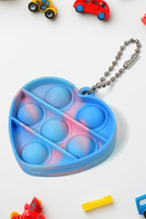 Pop Fidget Toys for Kids Mini Pop Keychain (1 Pc / Mix Color & Design)