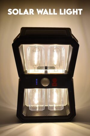 Solar Wall Lantern Light with 3 Modes & Motion Sensor (1 Pc)