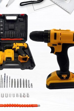 24 V lithium Double battery cordless drill set (29 Pcs Set)
