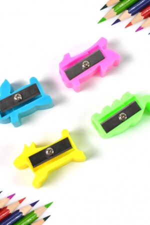Plastic Small Cute Pencil Sharpener (1 Pc / Mix Design & Color)
