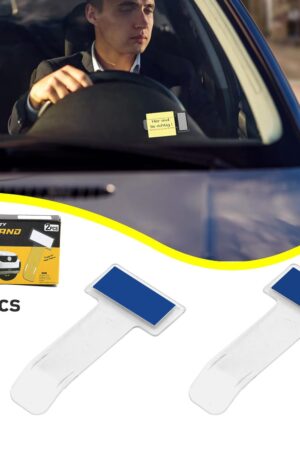 Windscreen cardholder, Fastag Stand, Transparent Ticket Holder Car (2 Pc Set)
