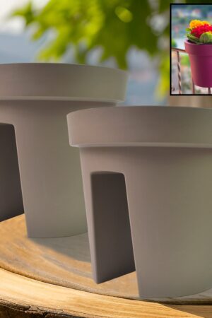 Creative Flower pot Balcony Flower Pot Holder (2 Pc)