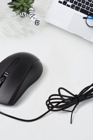 Computer / Laptop Wired Optical Mouse, X2 (1 Pc)