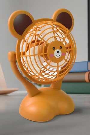 Cartoon Shape Mini Fan USB Powered & Battery Operated (Battery Not Include / 1 Pc)