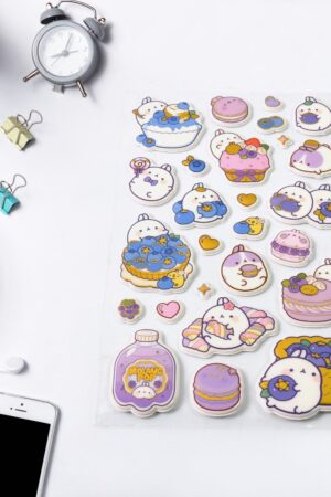 Multipurpose Adhesive 3D Stickers (1 Sheet / 17×10 Cm)