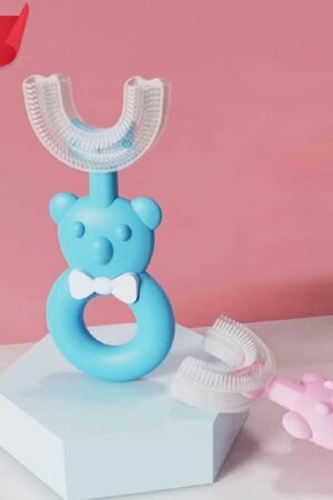 Baby Bear U-shaped Toothbrush Silicone Brush Head (1 Pc)