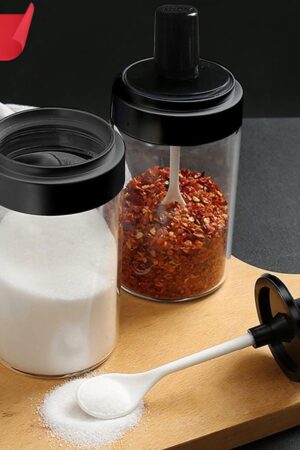 Spice Box Glass Jars Multipurpose Masala Seasoning Box Set (1 Pc)