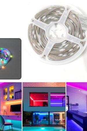 Multi Coloured 10M RGB LED Strip Lights (1 Pc)