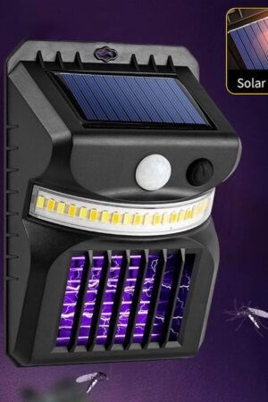 Bug Zapper Outdoor 2 in 1 Solar Mosquito Zapper Lamps (1 Pc)