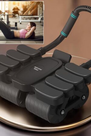 Automatic Rebound Abdominal Wheel with 8 Elbow Supports (1 Pc)