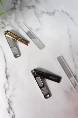 Cute Nail Clipper with Nail Catcher, Nail File - Stainless Steel (1 Pc)