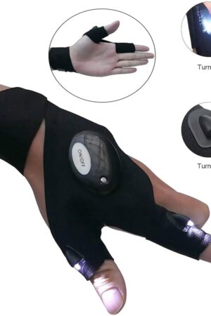 LED Flashlight Gloves Gifts for Men (Hand Gloves Light / 1 Pair)