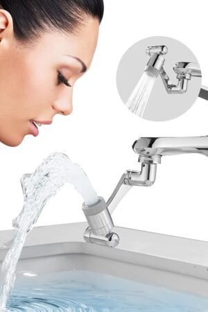 Flexible Faucet Splash Head Extender Aerator, Universal Splash Filter Faucet Sprayer (1 Set)