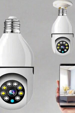 V380 Pro Fisheye 360 Degree Panoramic Wireless WiFi IP CCTV Security Camera (Pack of 1)