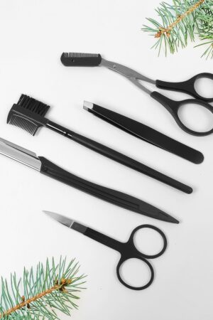 Eyebrow Kit, 5 in 1 Tweezers for Eyebrows (1 Set)