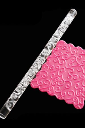 Textured Embossed Acrylic Rolling Pins Fondant Cake Decorating Tools (1 Pc)