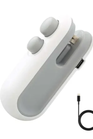 Mini Bag Sealer – 2-in-1 USB Rechargeable Food Bag Sealer & Cutter for Fresh Storage