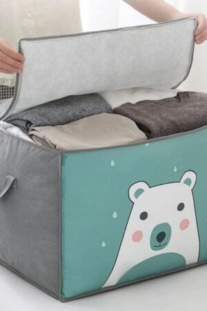 Foldable Closet Organizer Clear Window with Sturdy Zipper, Storage Bag (53×42×40 Cm / 1 Pc)