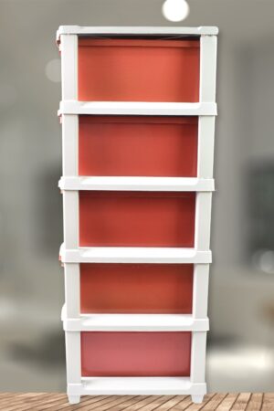 5-Layer Plastic Drawer Storage Organizer, Multi-Purpose Cabinet (1 Pc)